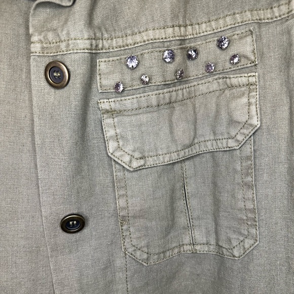 Jeans By Buffalo Womens Button Utility Jacket Size M - Picture 5 of 5